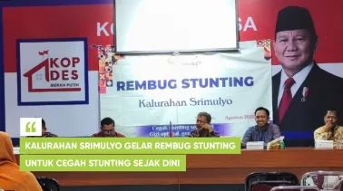 Kalurahan Srimulyo Gelar Rembug Stunting untuk Cegah Stunting Sejak Dini