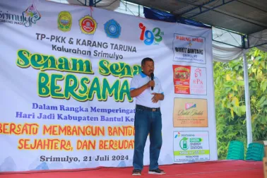 Senam Sehat Dalam Rangka Hari Jadi Kabupaten Bantul Ke-193 Tahun