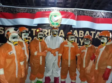Pemakaman Jenazah Warga Jombor dengan Protokol Covid-19