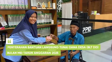 Penyaluran BLT DD Periode Bulan Mei 2025