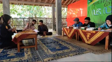 Kampung Aksara Pacibita bersama Pemerintah Kalurahan Srimulyo adakan Lomba Aksara Jawa 