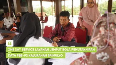 One Day Service Layanan Jemput Bola Pemutakhiran Data PBB-P2 Kalurahan Srimulyo