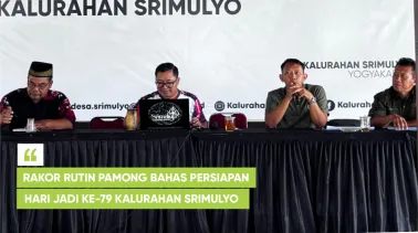 Rakor Rutin Pamong Bahas Persiapan Hari Jadi ke-79 Kalurahan Srimulyo