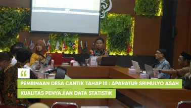 Pembinaan Desa Cantik Tahap III : Aparatur Srimulyo Asah Kualitas Penyajian Data Statistik