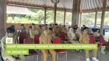 Rapat Koordinasi Pamong dan Staf Kalurahan Srimulyo di Joglo IKS