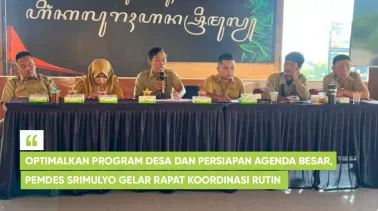 Optimalkan Program Desa dan Persiapan Agenda Besar, Pemdes Srimulyo Gelar Rapat Koordinasi Rutin