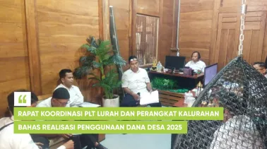 Rapat Koordinasi PLT Lurah dan Perangkat Kalurahan Bahas Realisasi Penggunaan Dana Desa 2025