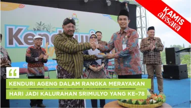 [Kamis Aksara] Kenduri Ageng dalam Rangka Merayakan Hari Jadi Kalurahan Srimulyo yang ke–78