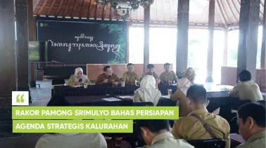 Rakor Pamong Srimulyo Bahas Persiapan Agenda Strategis Kalurahan