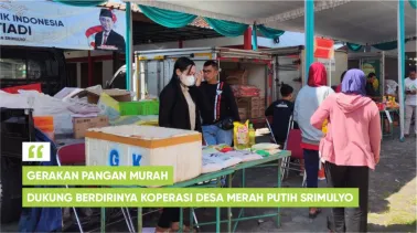 Gerakan Pangan Murah Dukung Berdirinya Koperasi Desa Merah Putih Srimulyo