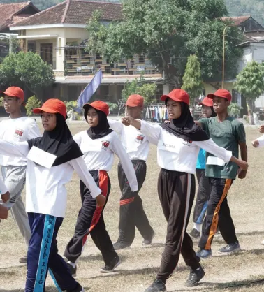Sebanyak 75 Calon Paskibraka Kapanewon Piyungan Serius Ikuti Pelatihan Upacara HUT RI Ke-78