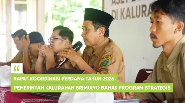 Rapat Koordinasi Perdana Tahun 2026, Pemerintah Kalurahan Srimulyo Bahas Program Strategis