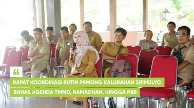 Rapat Koordinasi Rutin Pamong Kalurahan Srimulyo Bahas Agenda TMMD, Ramadhan, hingga PBB