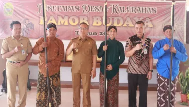 Kalurahan Srimulyo Menerima Predikat Kalurahan Pamor Budaya oleh Bupati Bantul