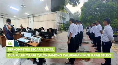 Berkompetisi Secara Sehat, Dua Puluh Tujuh Calon Pamong Kalurahan Ikuti Ujian Seleksi