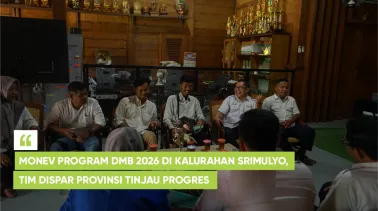 Monev Program DMB 2026 di Kalurahan Srimulyo, Tim Dispar Provinsi Tinjau Progres 