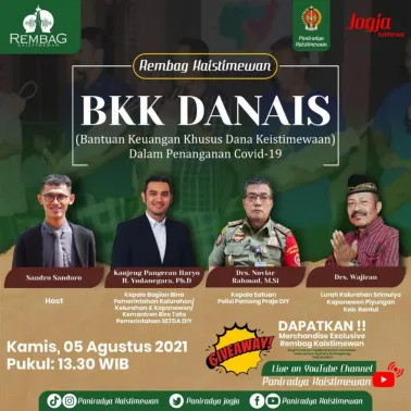 Rembag Kaistimewan BKK Danais Bersama Lurah Kalurahan Srimulyo