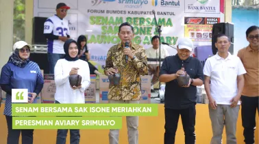 Senam Bersama Sak Isone Meriahkan Peresmian Aviary Srimulyo