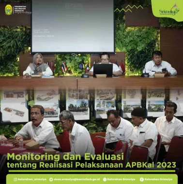 Monitoring dan Evaluasi Realisasi APBKal Tahun 2023