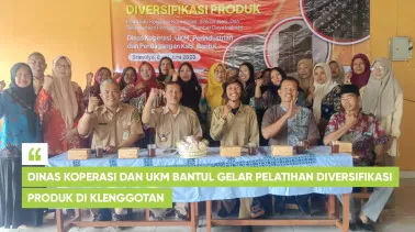 Dinas Koperasi dan UKM Bantul Gelar Pelatihan Diversifikasi Produk di Klenggotan