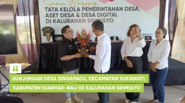 Kunjungan Desa Singapadu, Kecamatan Sukawati, Kabupaten Gianyar–Bali ke Kalurahan Srimulyo