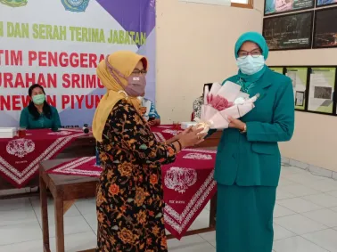 PELANTIKAN DAN SERTIJAB KETUA TP PKK SRIMULYO
