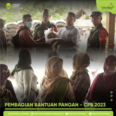 Pembagian Bantuan Pangan Sembako Beras Dari PT.Bulog di Kalurahan Srimulyo