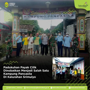 Padukuhan Payak Cilik, Srimulyo, Dinobatkan Sebagai Kampung Pancasila 2022