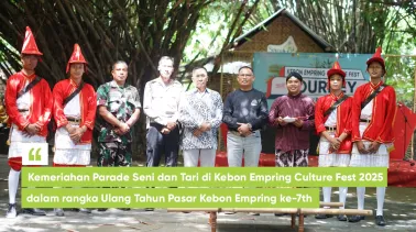 Kemeriahan Parade Seni dan Tari di Kebon Empring Culture Fest 2025