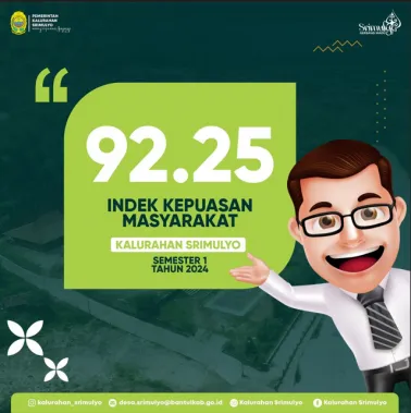 Indeks Kepuasan Masyarakat Kalurahan Srimulyo Semester I Tahun 2024