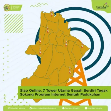 Siap Online, 7 Tower Utama Gagah Berdiri Tegak Sokong Program Internet Sentuh Padukuhan
