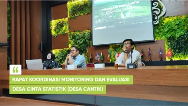 Rapat Koordinasi Monitoring dan Evaluasi Desa Cinta Statistik (Desa Cantik)