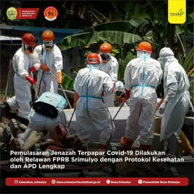 Pemulasaran Jenazah Terpapar Covid-19 Dilakukan Oleh Tim Kubur Cepat D'Koclok