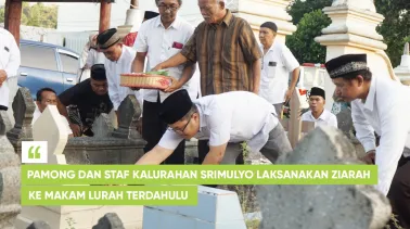 Pamong dan Staf Kalurahan Srimulyo Laksanakan Ziarah ke Makam Lurah Terdahulu