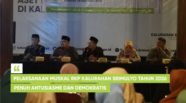 Pelaksanaan Muskal RKP Kalurahan Srimulyo Tahun 2026 Penuh Antusiasme dan Demokratis