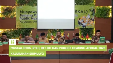 Muskal DTKS, RTLH, BLT DD dan Public Hearing APBKAL 2025 Kalurahan Srimulyo