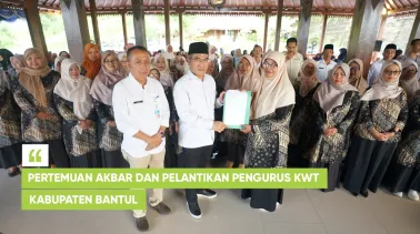 Pertemuan Akbar dan Pelantikan Pengurus KWT Kabupaten Bantul