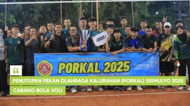 Penutupan Pekan Olahraga Kalurahan (PORKAL) Srimulyo 2025 Cabang Bola Voli