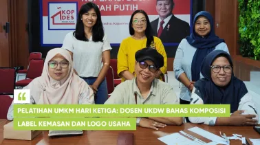 Pelatihan UMKM Hari Ketiga: Dosen UKDW Bahas Komposisi Label Kemasan dan Logo Usaha 