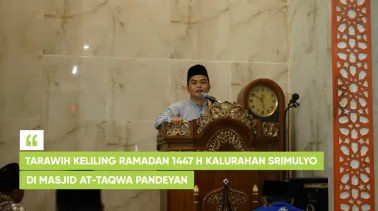 Tarawih Keliling Ramadan 1447 H Kalurahan Srimulyo di Masjid At-Taqwa Pandeyan