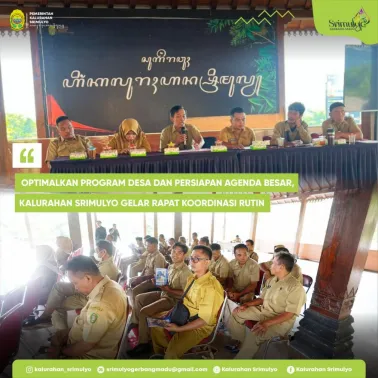Optimalkan Program Desa dan Persiapan Agenda Besar, Pemdes Srimulyo Gelar Rapat Koordinasi Rutin