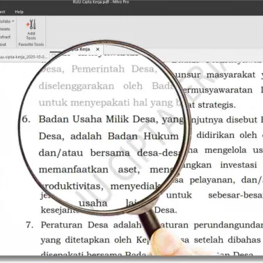 Undang-undang Cipta Kerja Berkah atau Musibah bagi Desa?