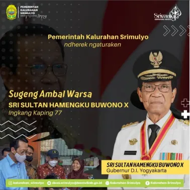Sugeng Ambal Warsa Sri Sultan Hamengku Buwono X