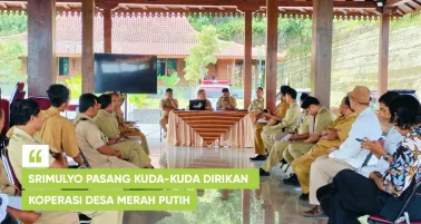 Srimulyo Pasang Kuda-kuda Dirikan Koperasi Desa Merah Putih