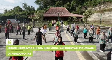 Senam Bersama Lintas Sektoral di Pendopo IKS 