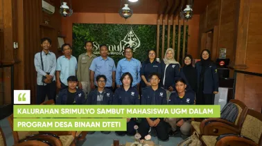 Kalurahan Srimulyo Sambut Mahasiswa UGM dalam Program Desa Binaan DTETI