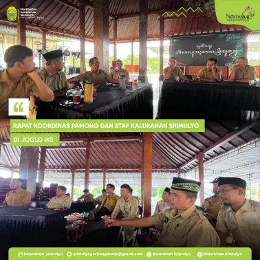 Matangkan Persiapan HUT RI ke-81, Pemerintah Kalurahan Srimulyo Gelar Rapat Koordinasi