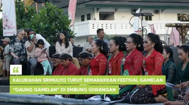 [Kamis Aksara] Kalurahan Srimulyo Turut Semarakkan Festival Gamelan “Gaung Gamelan” di Embung Giwang