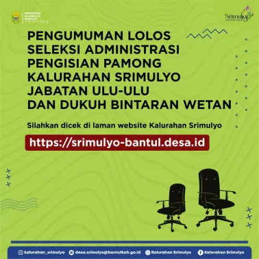 Pengumuman Lolos Seleksi Administrasi Pengisian Ulu-ulu dan Dukuh Bintaran Wetan