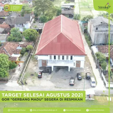 Target Selesai Agustus 2021 Gor "Gerbang Madu" Segera Diresmikan
